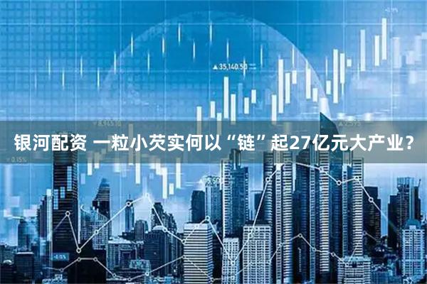 银河配资 一粒小芡实何以“链”起27亿元大产业？